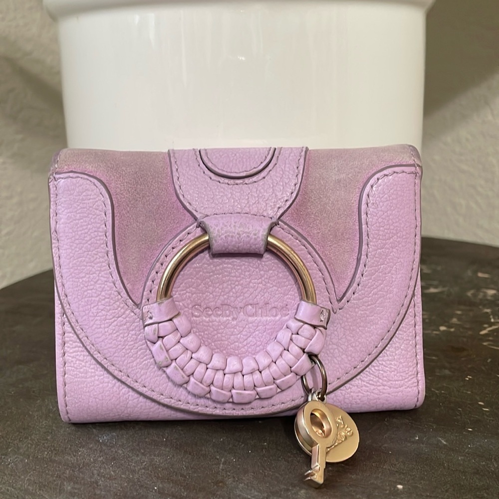 Chloe trifold compact wallet